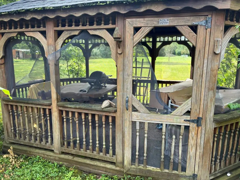 Gazebo Painting and Repair in Elma — deck painting